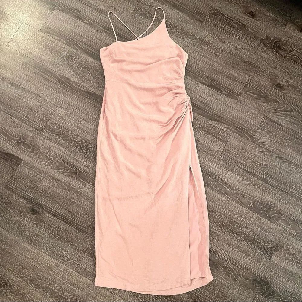 Anthropologie side cinched maxi dress